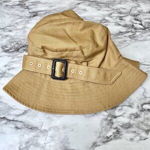 NWT CA4LA Weave Toshi Japan Adjustable Buckle Trench Bucket Hat Tan One Size